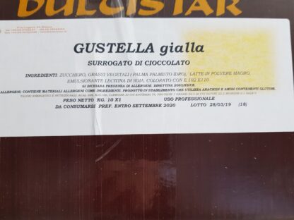 Gustella rossa, verde, rosa, azzurra, gialla